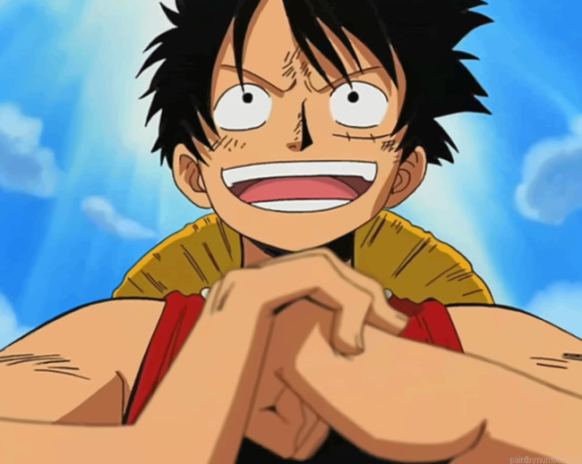 One Piece Monkey D Luffy Animations Painting By Numberss.png