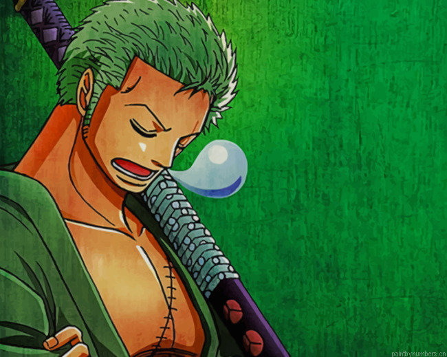 One Piece Roronoa Zoro Animations Painting By Numberss.png