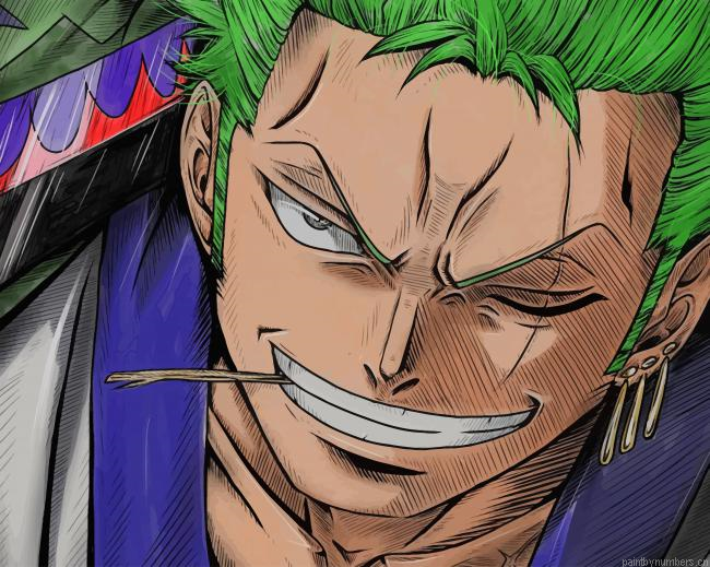 One Piece Zoro Animations Painting By Numberss.png
