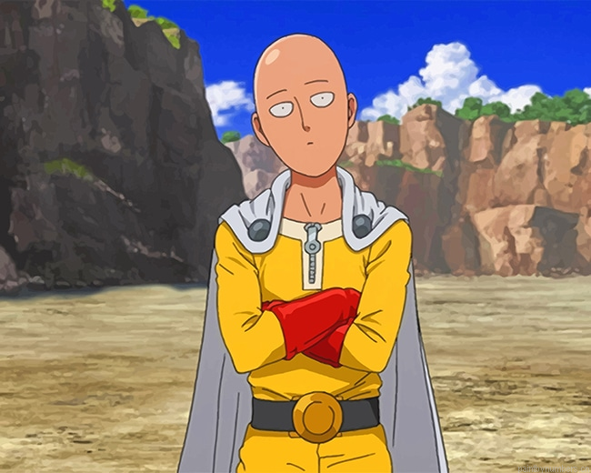 One Punch Man Saitama Animations Painting By Numbers.png
