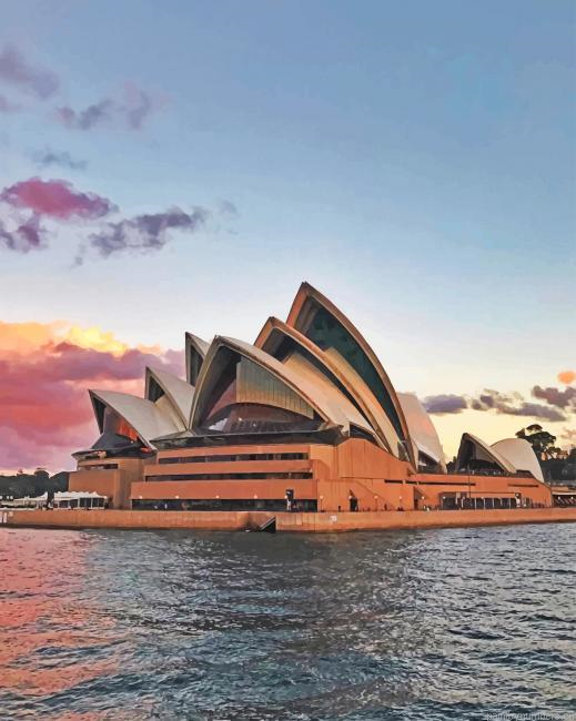 Opera House Sydney Buildings Painting By Numberss.png