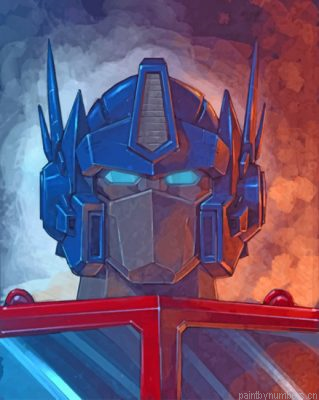 Optimus Prime Transformers Painting By Numbers.png