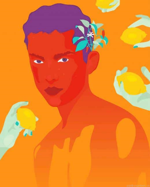 Orange Boy Pop Art Painting By Numberss.png
