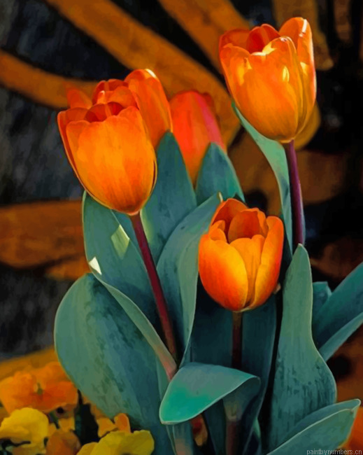 Orange Tulips Painting By Numbers.png