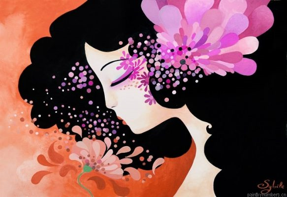 Orchid Girl Painting By Numbers.png