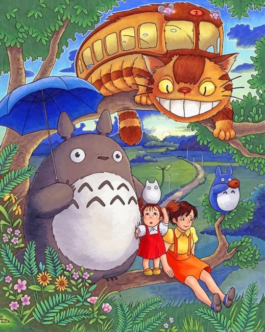 Our Neighbor Totoro Animations Painting By Numberss.png