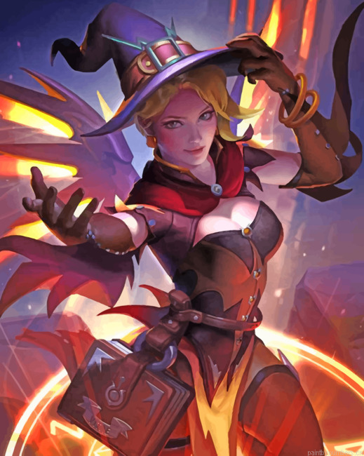 Overwatch Witch Mercy Painting By Numbers.png