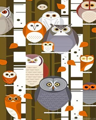 Owl Charley Harper Painting By Numbers.png