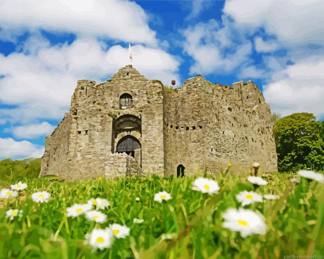 Oystermouth Castle Swansea Painting By Numberss.png