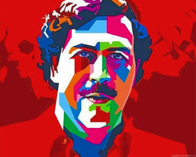 Pablo Escobar Pop Art Painting By Numberss.png