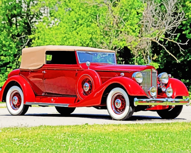 Packard Eight Car Painting By Numberss.png