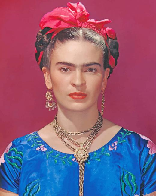 Painter Frida Kahlo Painting By Numberss.png