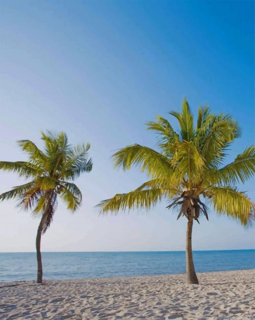 Palms Trees Painting By Numberss.png
