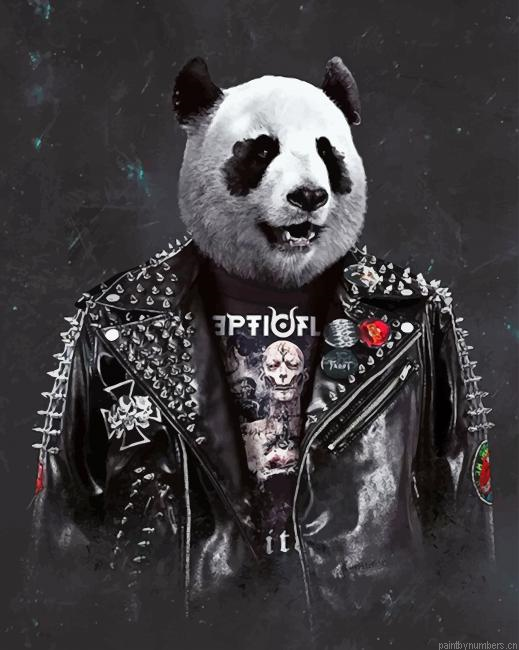 Panda Rock Star Painting By Numberss.png