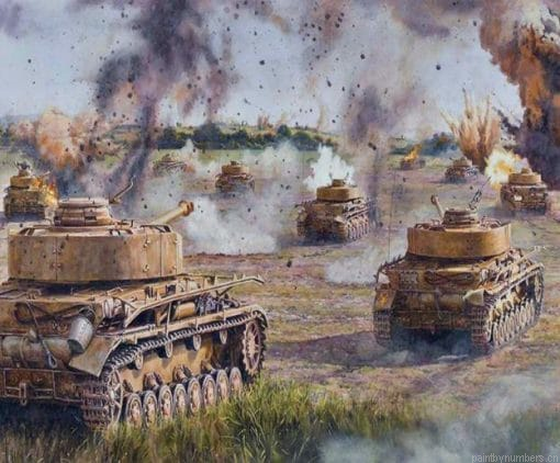 Panzers In The War Military Painting By Numbers.png
