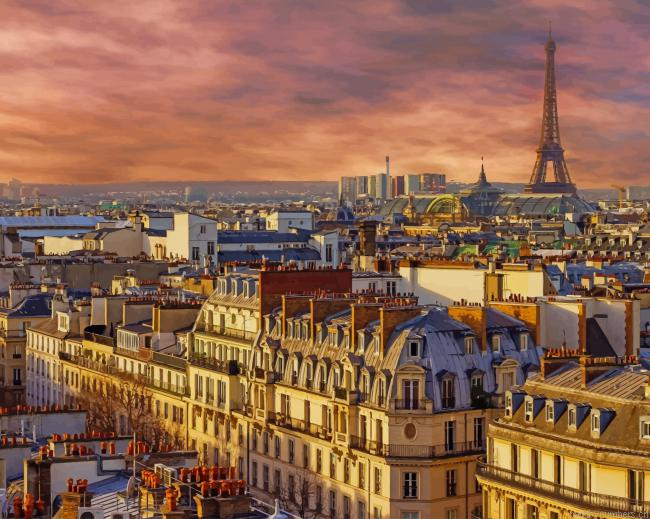 Paris City France Painting By Numberss.png