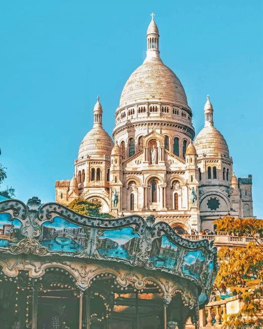 Paris Montmartre Buildings Painting By Numberss.png