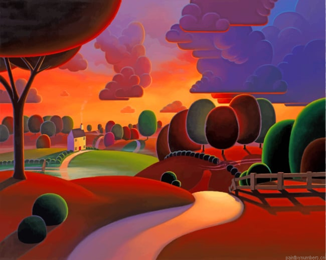 Paul Corfield Landscape Road Arts Painting By Numberss.png