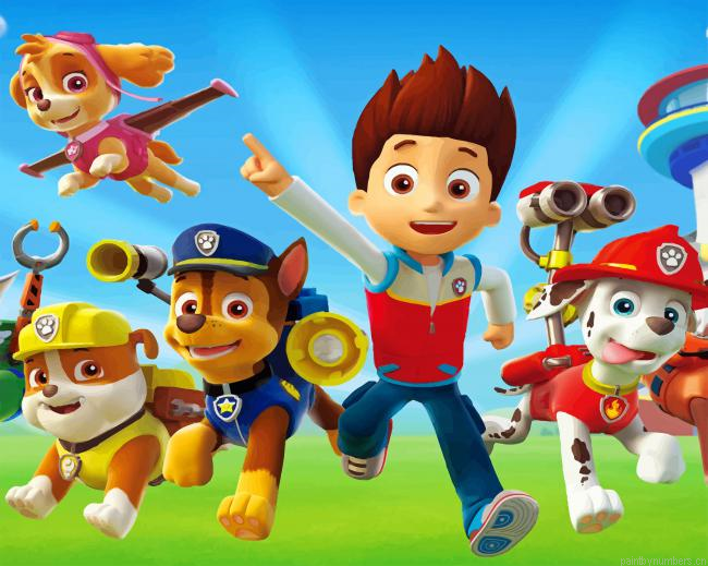 Paw Patrol Animation Painting By Numbers.png