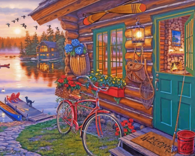 Peaceful Sunset Painting By Numbers.png