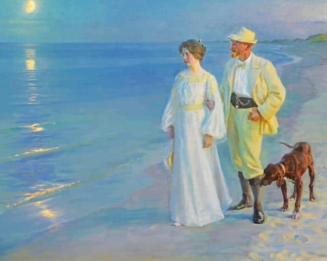 Peder Severin Summer Evening At Skagen Beach Painting By Numberss.png