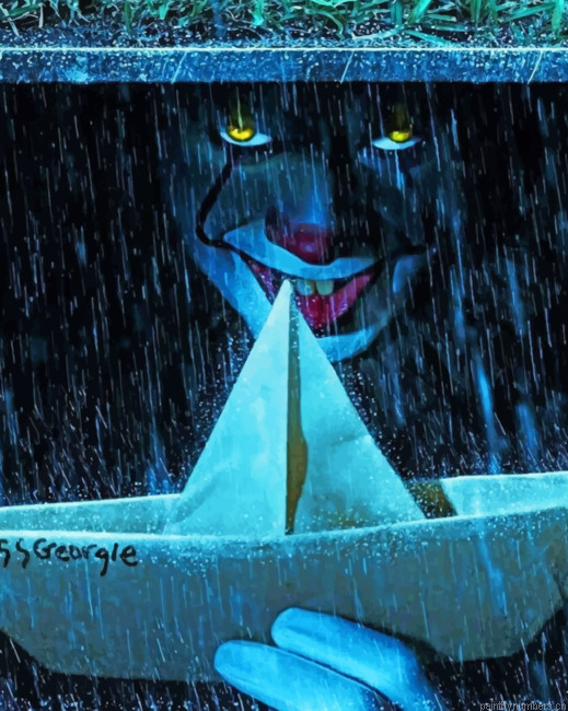 Pennywise In The Sewer Movies Painting By Numberss.png
