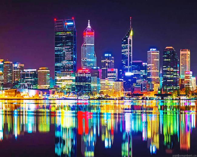 Perth City Skylines Painting By Numberss.png