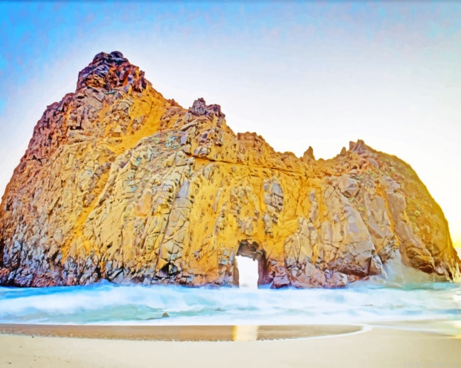 Pfeiffer Beach Rock Seascapes Painting By Numberss.png