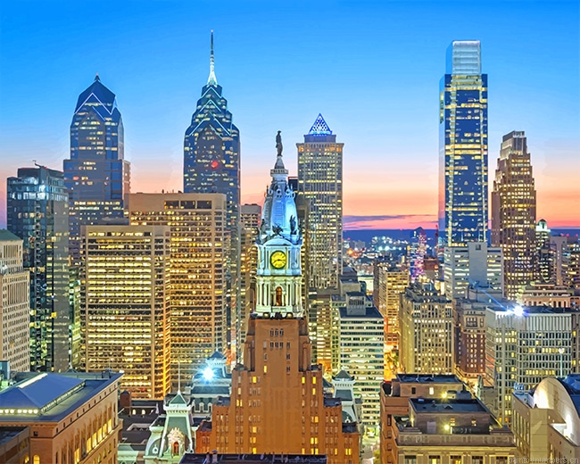 Philadelphia Skyline Cities Painting By Numberss.png