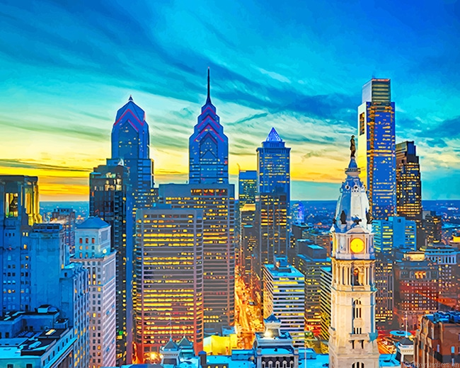 Philadelphia Usa Cities Painting By Numberss.png