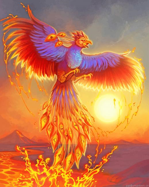 Phoenix Bird Fantasy Painting By Numberss.png