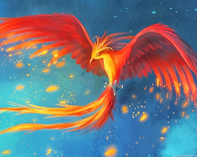 Phoenix Bird Mythology Painting By Numberss.png