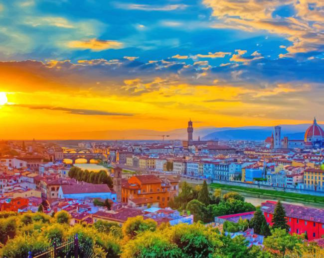 Piazzale Michelangelo Florence Cities Painting By Numbers.png