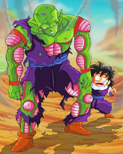 Piccolo And Goku Painting By Numberss.png