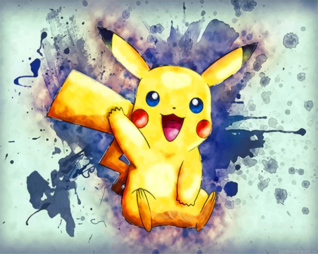 Pikachu Art Painting By Numberss.png