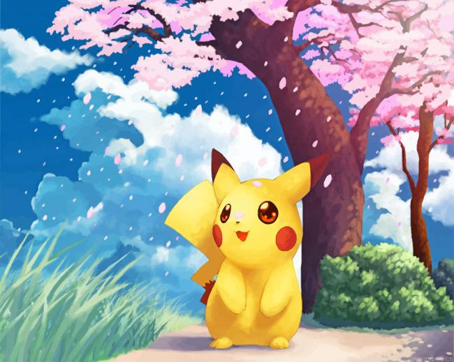 Pikachu Pokemon Painting By Numberss.png