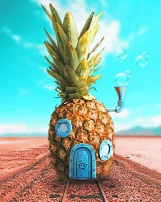 Pineapple House Painting By Numberss.png