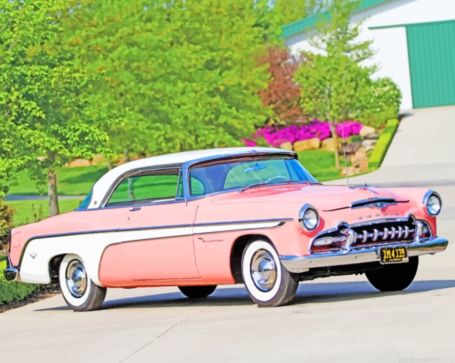 Pink Desoto Firedome Cars Painting By Numberss.png