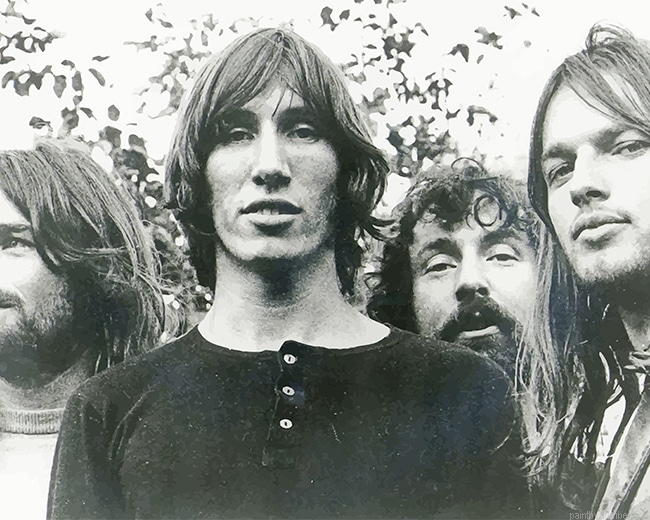 Pink Floyd Black And White Rock Band Painting By Numberss.png