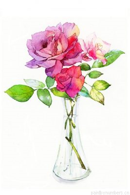 Pink Peony Flower Painting By Numbers.png