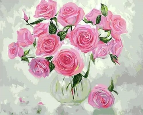 Pink Peony Roses Painting By Numbers.png