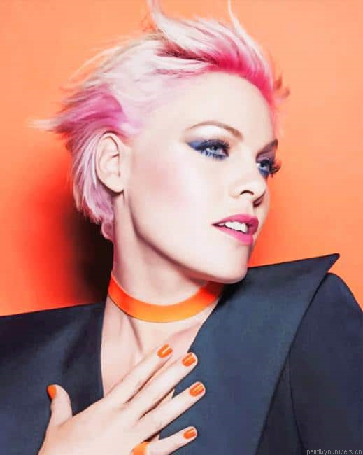 Pink Singer Painting By Numberss.png