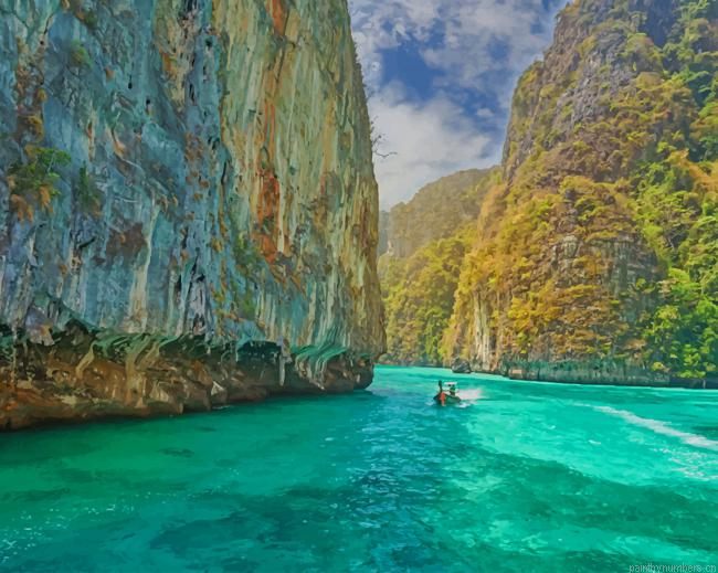 Pipi Islands Phuket Thailand Landscapes Painting By Numberss.png
