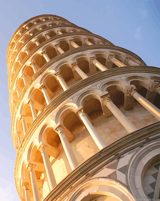 Pisa Italy Building Landmarks Painting By Numberss.png