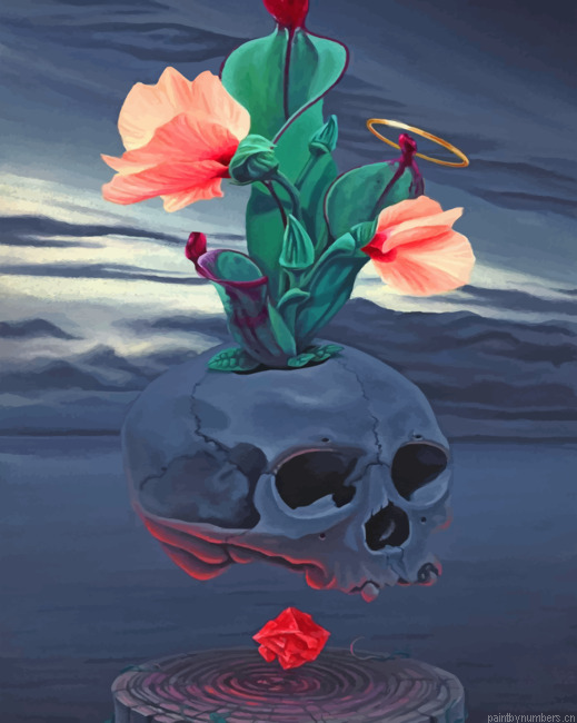 Plant Skull Painting By Numberss.png