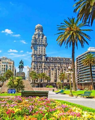 Plaza Independencia Uruguay Painting By Numbers.png
