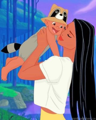 Pocahontas And Baby Painting By Numbers.png