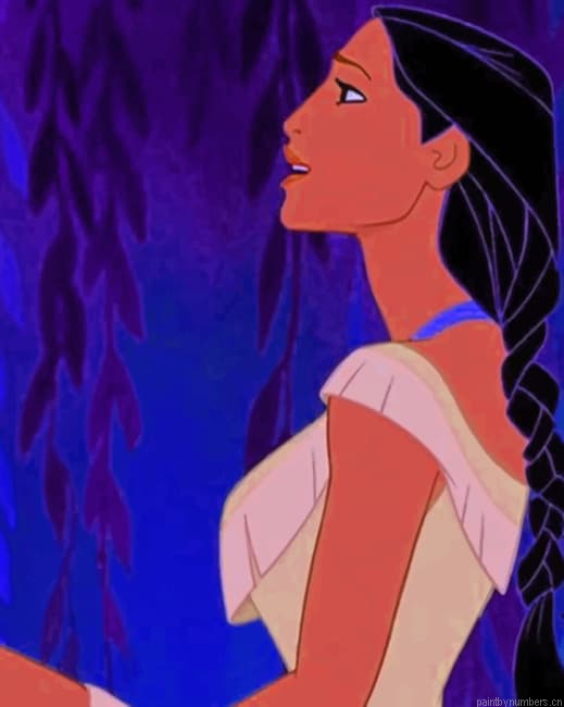 Pocahontas Disney Animation Painting By Numberss.png