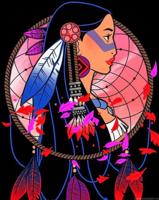 Pocahontas Dream Catcher Painting By Numbers.png