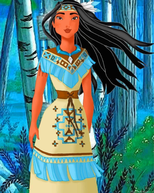 Pocahontas The Native American Woman Painting By Numbers.png